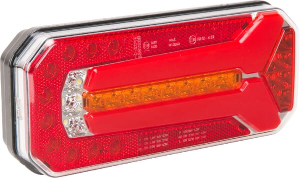 KRAMP Rücklicht multifunktional Rechteck dynamic 5 pins LED 12-24V KRAMP LA40052
