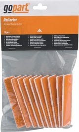KRAMP Reflektor, Orange, rechteckig - 10 Stück LA75014