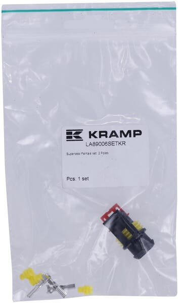 KRAMP Satz Superseal 2-polige Steckverbinder Buchse - 1 Set - LA89006SETKR