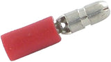 KRAMP Rundstecker, rot, 0,5-1 mm², 4 mm, Kramp - 100 Stück LA9090KR