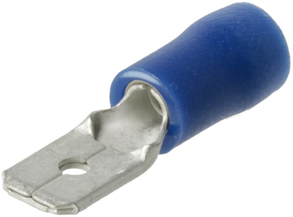 KRAMP Flachstecker, blau, 1.5-2.5mm² 6.3x0.8mm (100x) - 100 Stück - LA9120CKR