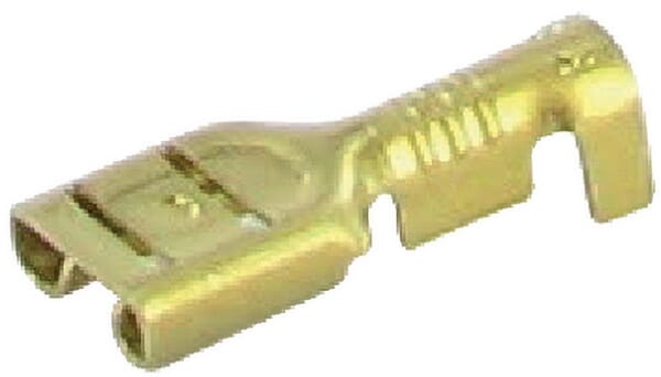 KRAMP Flachsteckerhülse blank - 100 Stück LA9135KR