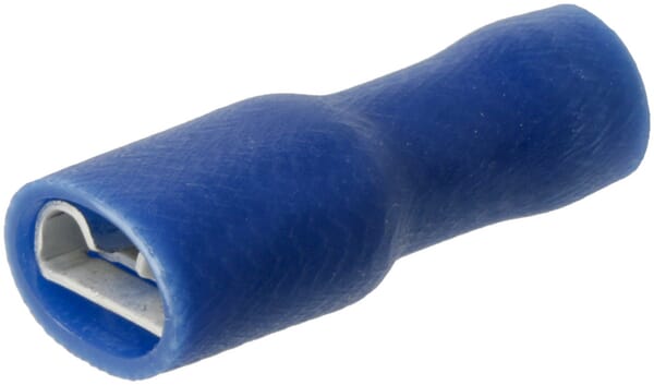 KRAMP Flachsteckerhülse, blau, 1.5-2.5mm² 6.3mm (100x) - 100 Stück - LA9155CKR