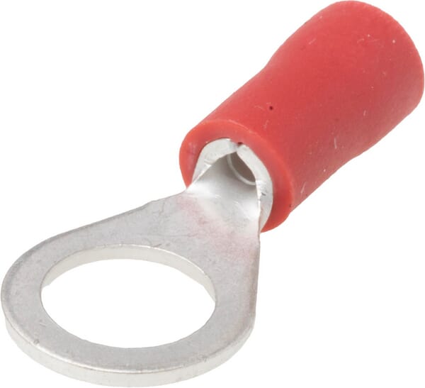 KRAMP Augenkabelschuh, rot, 0,5-1mm² Ø6mm (100x) - 100 Stück - LA9165CKR