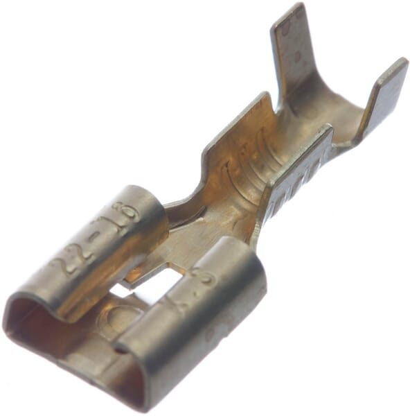 KRAMP Flachsteckerhülse, 2mm² 6,4x0,8mm. - 100 Stück - LA9305CKR
