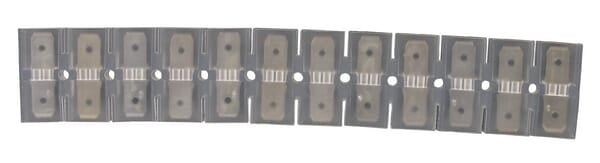 KRAMP Stecker, isoliert, doppelt, 12-polig, 6,3x0,8 mm - 10 Stück LA9350KR