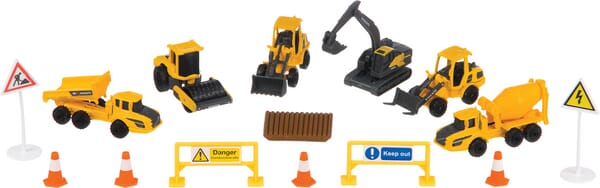 Volvo playset with vehicles and accessories