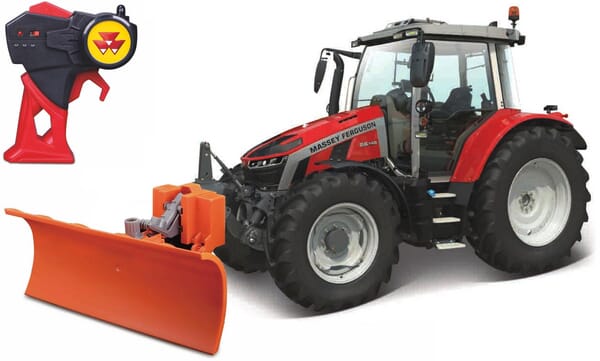Bburago & Maisto Massey Ferguson 5SD.145 Traktor mit Schneepflug 2.4GHz MA82724