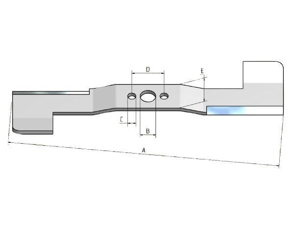 KRAMP Mulchmesser - 1 Stück - 320244KR