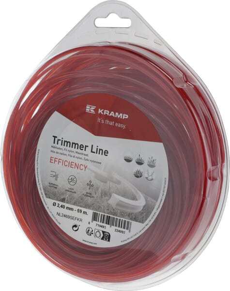 Nylon Line Mähfaden Ø 2,4mm x  69m Kramp Efficiency - 1 Stück - NL2469SEFKR