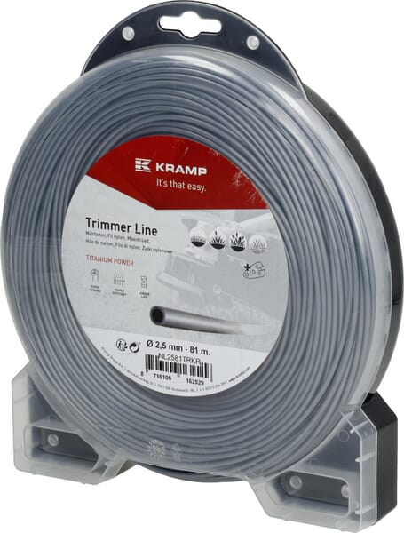 KRAMP Mähfaden Ø 2.5mm 81m Titanium Power grau Kramp NL2581TRKR