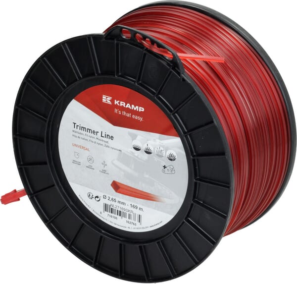 KRAMP Mähfaden Ø 2.65mm 169m viereckig rot Kramp NL27169SKR
