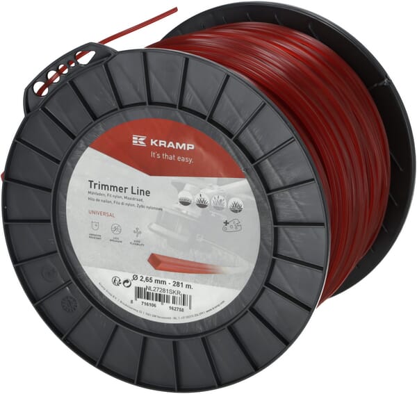 KRAMP Mähfaden Ø 2.65mm 281m viereckig rot Kramp NL27281SKR