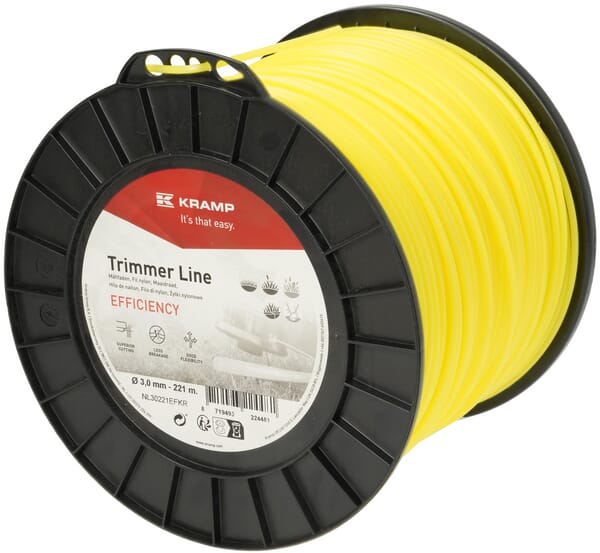 Nylon Line Mähfaden Ø 3.0mm x  221m rund gelb Efficiency - 1 Stück - NL30221EFKR