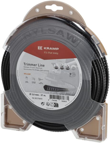 KRAMP Nylonfaden Ø 3mm 37m viereckig schwarz Kramp NL3037NKR