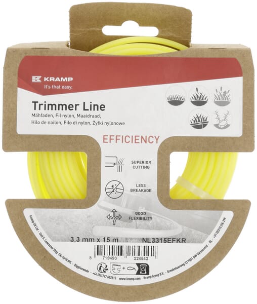 Nylon Line Mähfaden Ø 3.3mm x  15m Kramp Efficiency - 24 Stück - NL3315EFKR