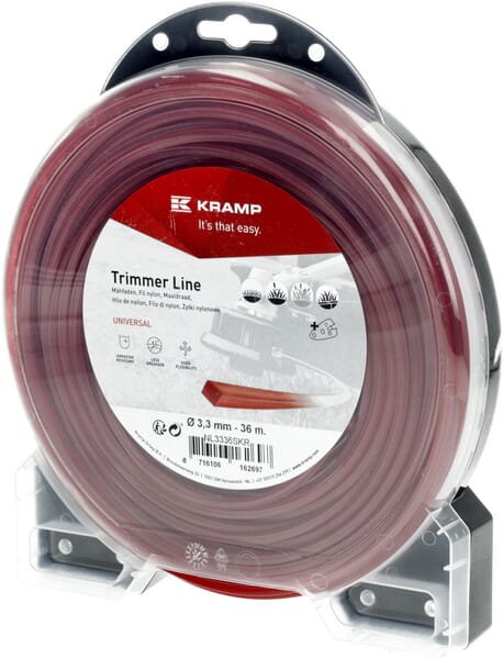 KRAMP Mähfaden Ø 3.3mm 36m viereckig rot Kramp NL3336SKR