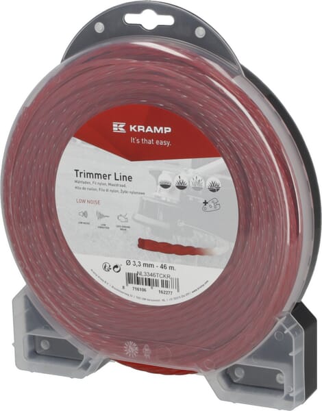 KRAMP Mähfaden Ø 3.3mm 46m gedreht geräuscharm rot Kramp NL3346TCKR