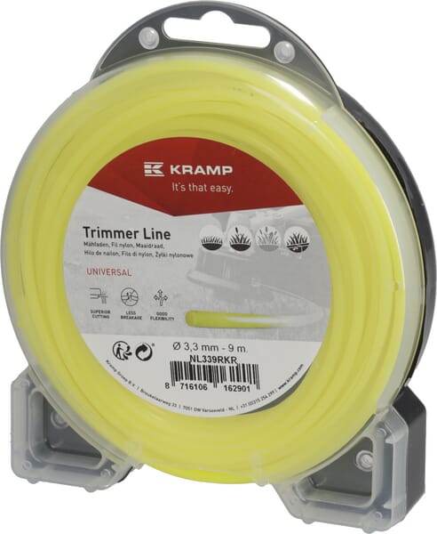 KRAMP Mähfaden Ø 3.3mm 9m rund gelb Kramp NL339RKR