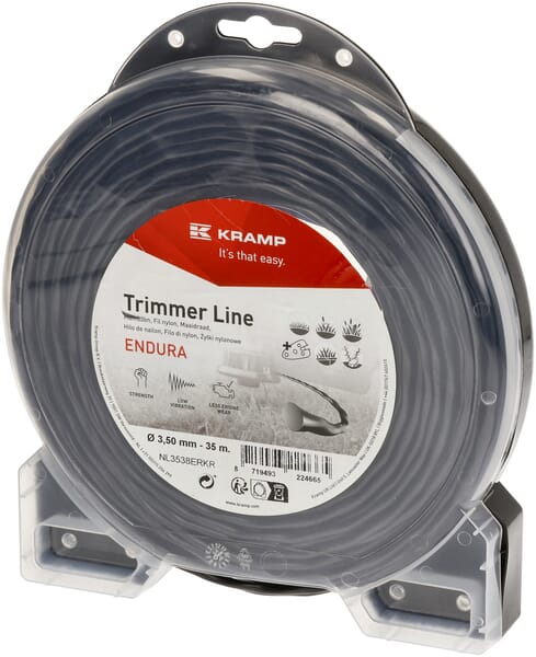 Nylon Line Trimmerschnur Ø3,5x35m, Ovaldrehung, schwarz, Kramp Endura - 1 Stück - NL3538ERKR