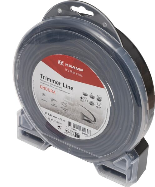 Nylon Line Trimmerschnur Ø4,0x27m, Oval Twist, schwarz, Kramp Endura - 1 Stück - NL4027ERKR