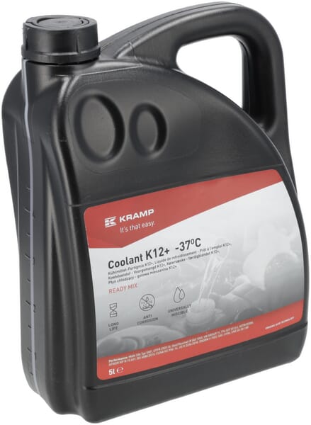 KRAMP Kühlmittel K12+ gebrauchsfertig-37°C 5 L - 4 Kanister - OAT371005KR