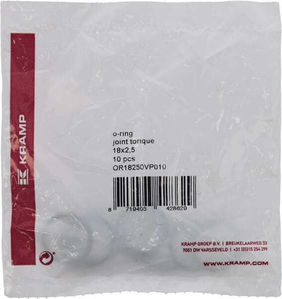 KRAMP O-Ring 18x2,5 75 shore Viton 10x - 1 Packung - OR18250VP010