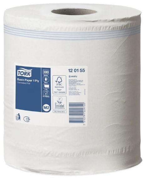 Tork Papierhandtuch, weiß 20cm x 300m, 6 Stk., Tork - 6 Rollen PM120155