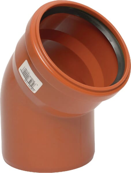 KG bend PVC 125 mm x 45°