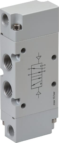 Kramp 5/2  Ventil, Druckluft  1/8" PV52B18