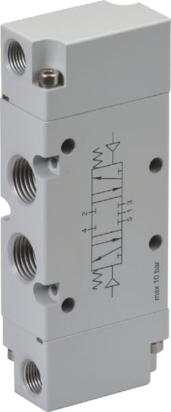 Kramp 5/3  Ventil, Druckluft  1/8" PV53M18CC