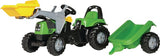 RollyKid DEUTZ avec chargeur frontal et remorque