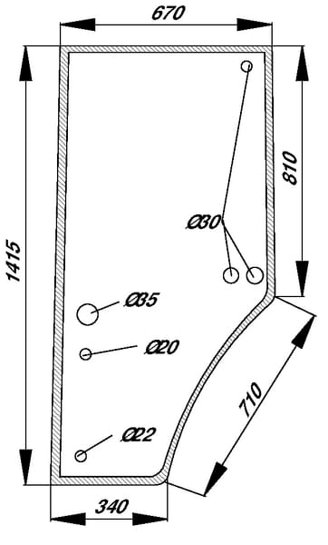 KRAMP Türscheibe R131163N