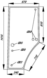 KRAMP Türscheibe R131163N