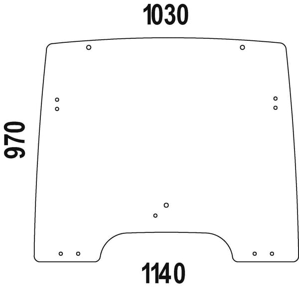 KRAMP Frontscheibe oben R264822N