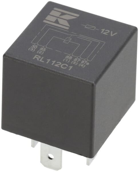 KRAMP Mini-Relais 12V, Umschalter, 30A/40A, ohne Halter RL112C1
