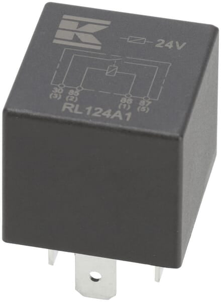 Mini relais 24V, normalement ouvert, 20A, sans support