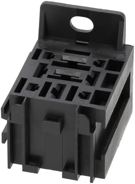Prise mini relais avec support, 5 x 6,3 mm 4 x 2,8 mm, avec embase d'extension