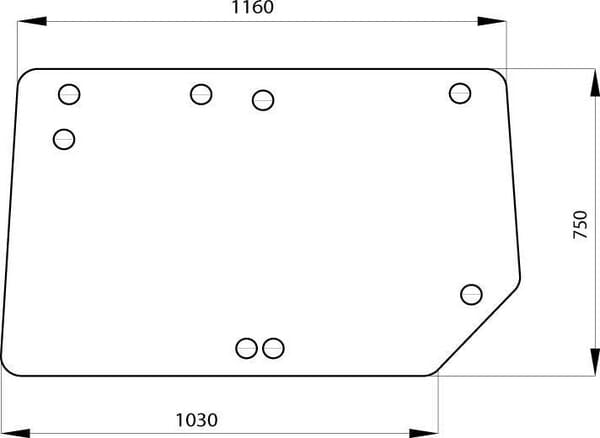 KRAMP Heckscheibe oben RT6005023210N