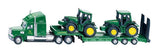 Siku Tieflader mit 2 John Deere Traktoren S01837