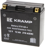 Battery 12V 12Ah 210 A closed Kramp