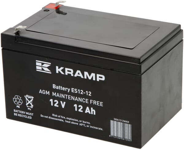 Battery 12V 12Ah closed Kramp