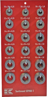 Assortment of shims 10-20