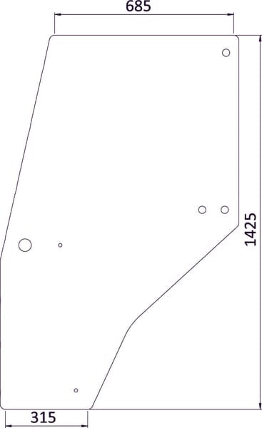 KRAMP Türscheibe 144950A1KR
