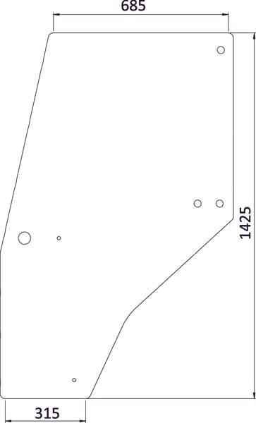 KRAMP Türscheibe 144969A1KR