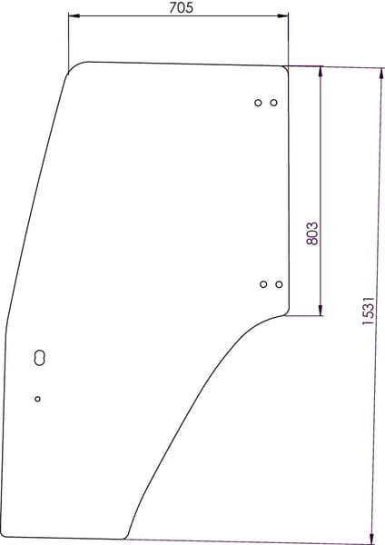 KRAMP Türscheibe 87302768N