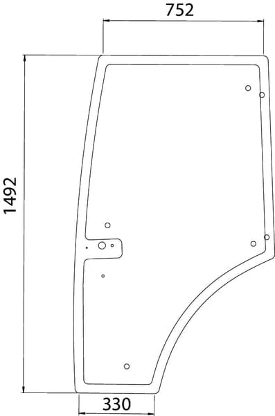 KRAMP Türscheibe 7700073324N