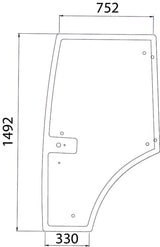 KRAMP Türscheibe 7700073325N