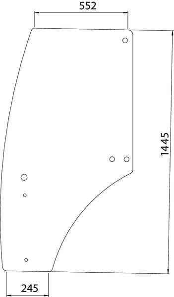 KRAMP Türscheibe R198625N