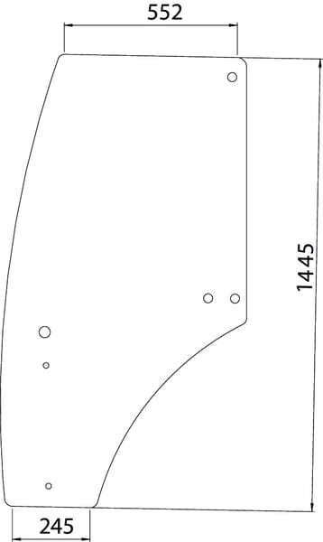 KRAMP Türscheibe R198624N
